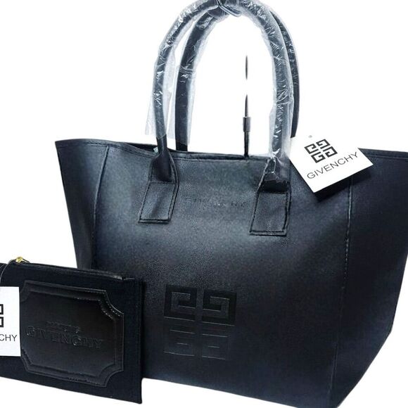Givenchy Black Novelty Tote and Pouch - Picture 8 of 8